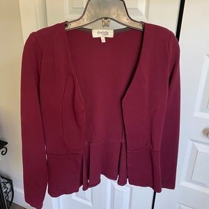 Garnet peplum blazer
